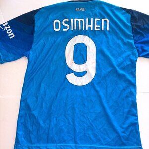 Victor Osimhen No. 9 SSC Napoli Soccer Futbol Shirt Size Large Champions League